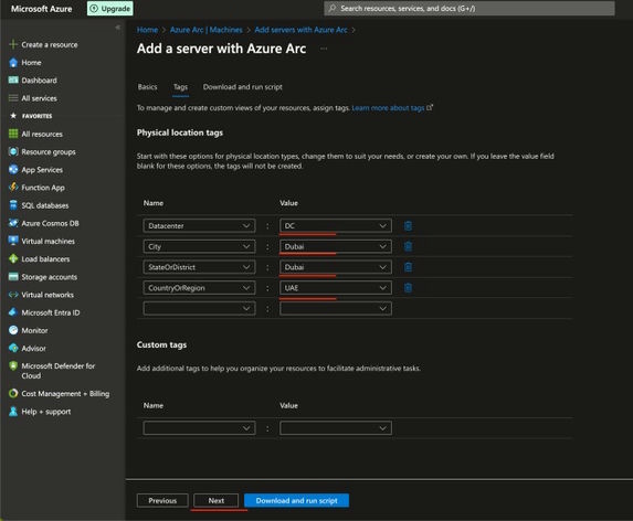 Physical location tags